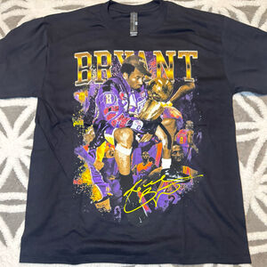 Kobe Bryant Graphic Design T Shirt Size L NWOT
